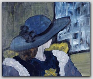 "Wearing Blue Hat" by Lisa Merlin-Vassilatou